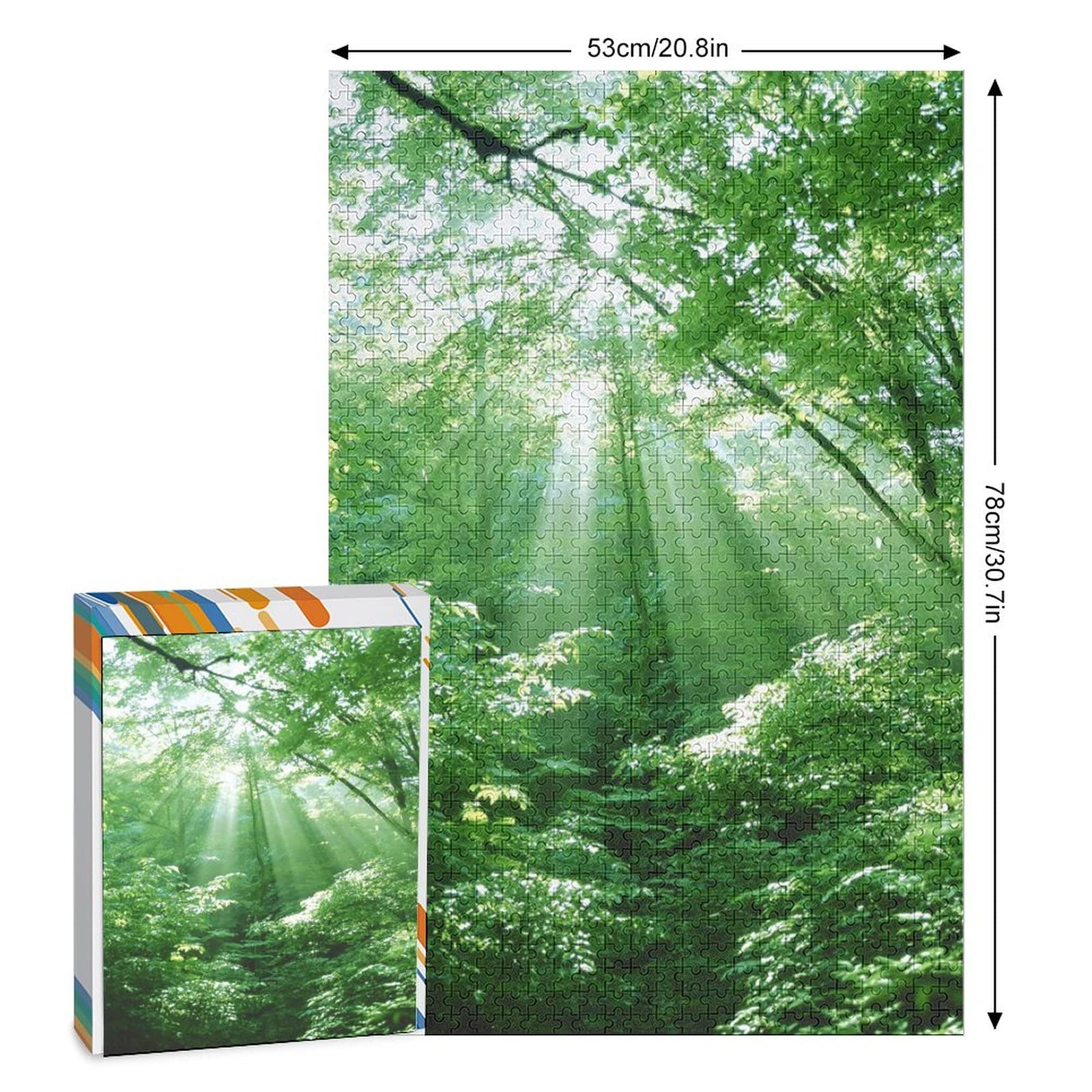 自然風景 ジグソーパズル 木製フレーム 完成 完成品 1000ピース 森林 自然風景 ジグソーパズル 木製フレーム 完成 完成品 1000ピース